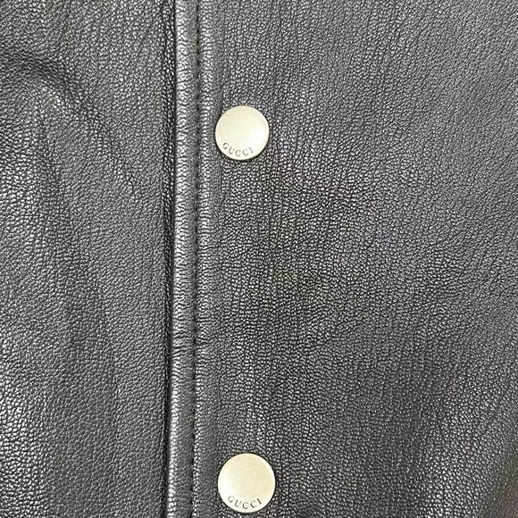 ❣️restock steal Gucci Black and Blue Varsity Jacket with Letter Patch - Picture 4 of 5